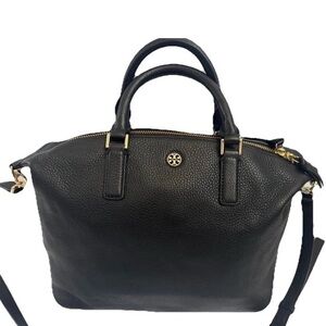 Tory Burch  handbag Black Leather  Purse Shoulderbag Tote satchel